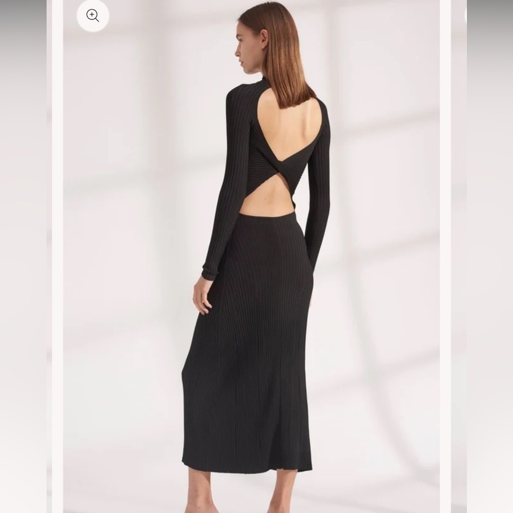 NWT Dion Lee Stripe Rib Twist Midi Dress